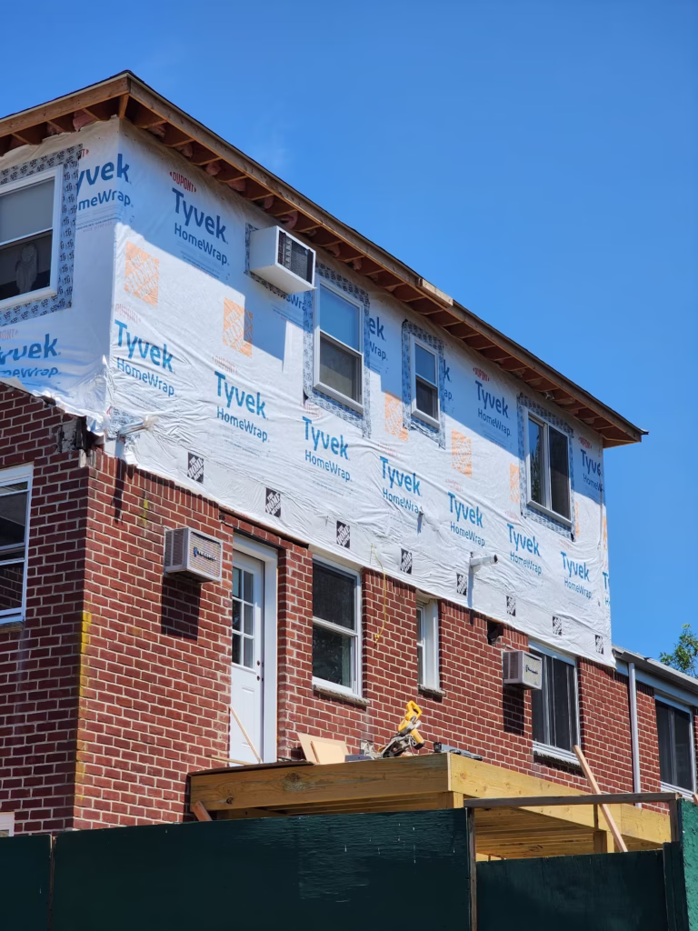 3rd floor dormer in progress